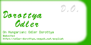 dorottya odler business card